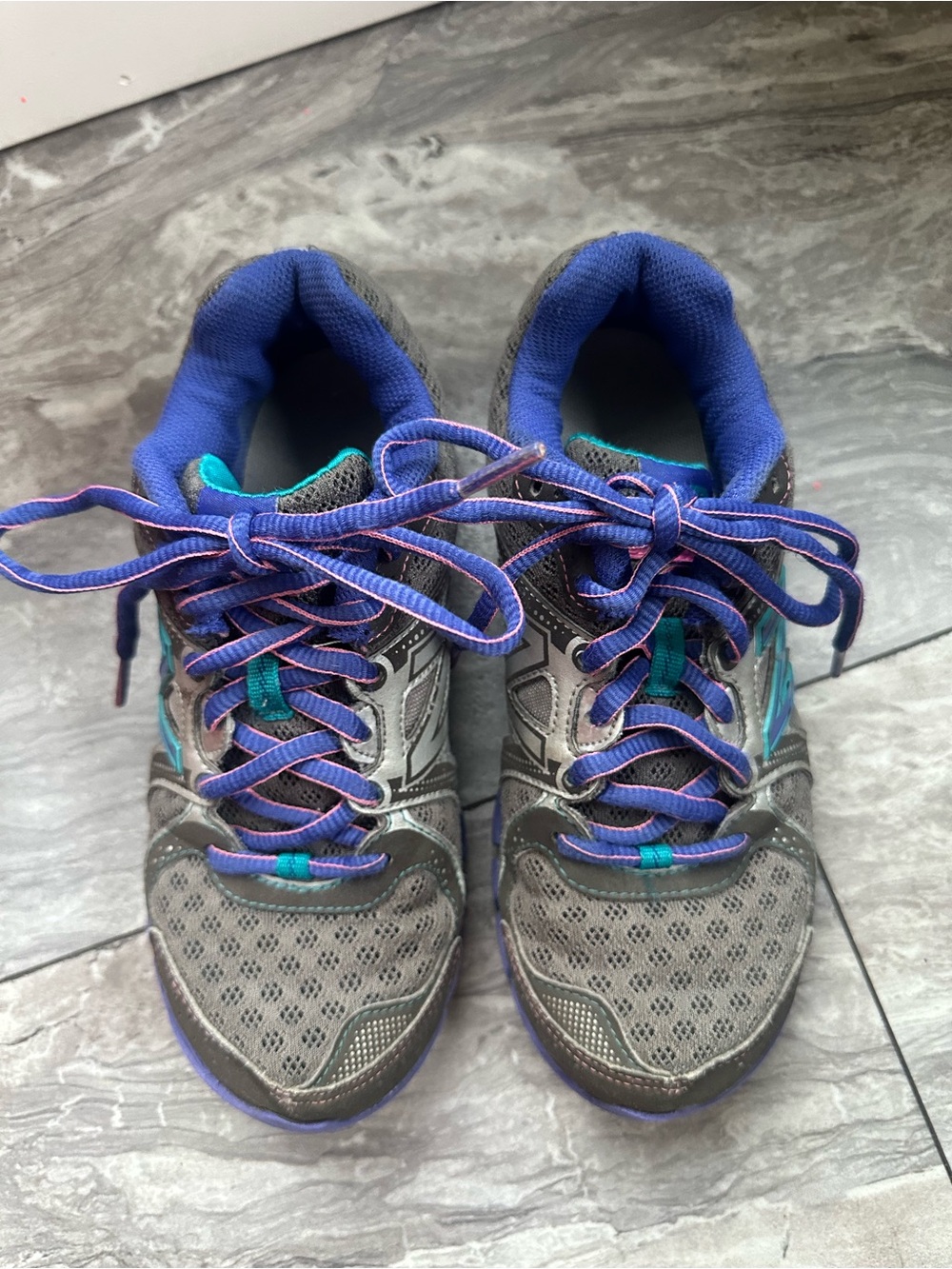 New Balance 750v3 Youth Size 2.5Y Gray Purple Pink Running Athletic Shoes